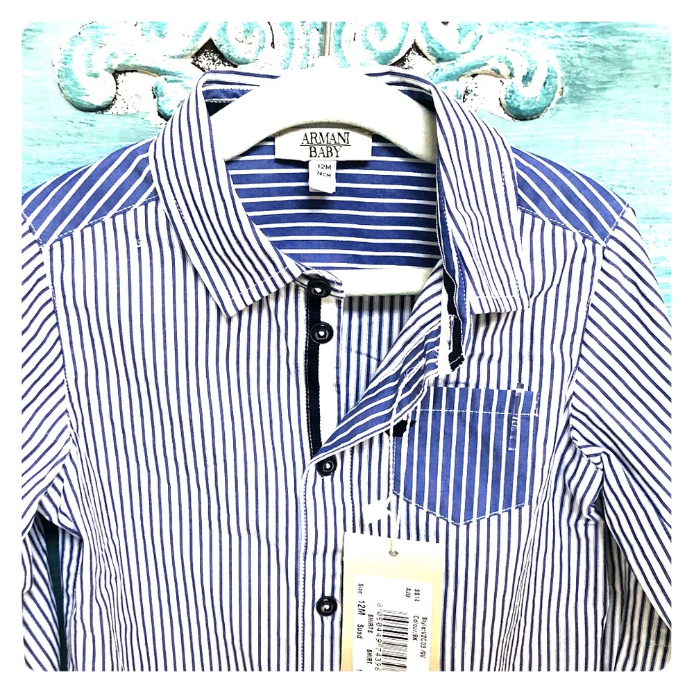 Armani baby dress shirt